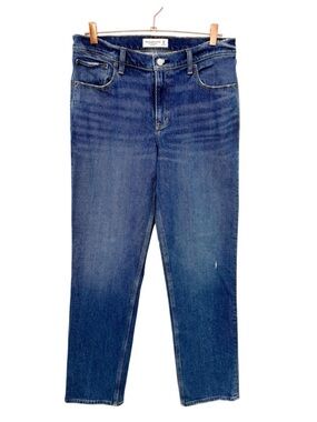 ABERCROMBIE & FITCH The 90s Straight Low Rise Jeans Size 30L 10L Medium Wash